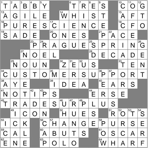 striped crossword clue